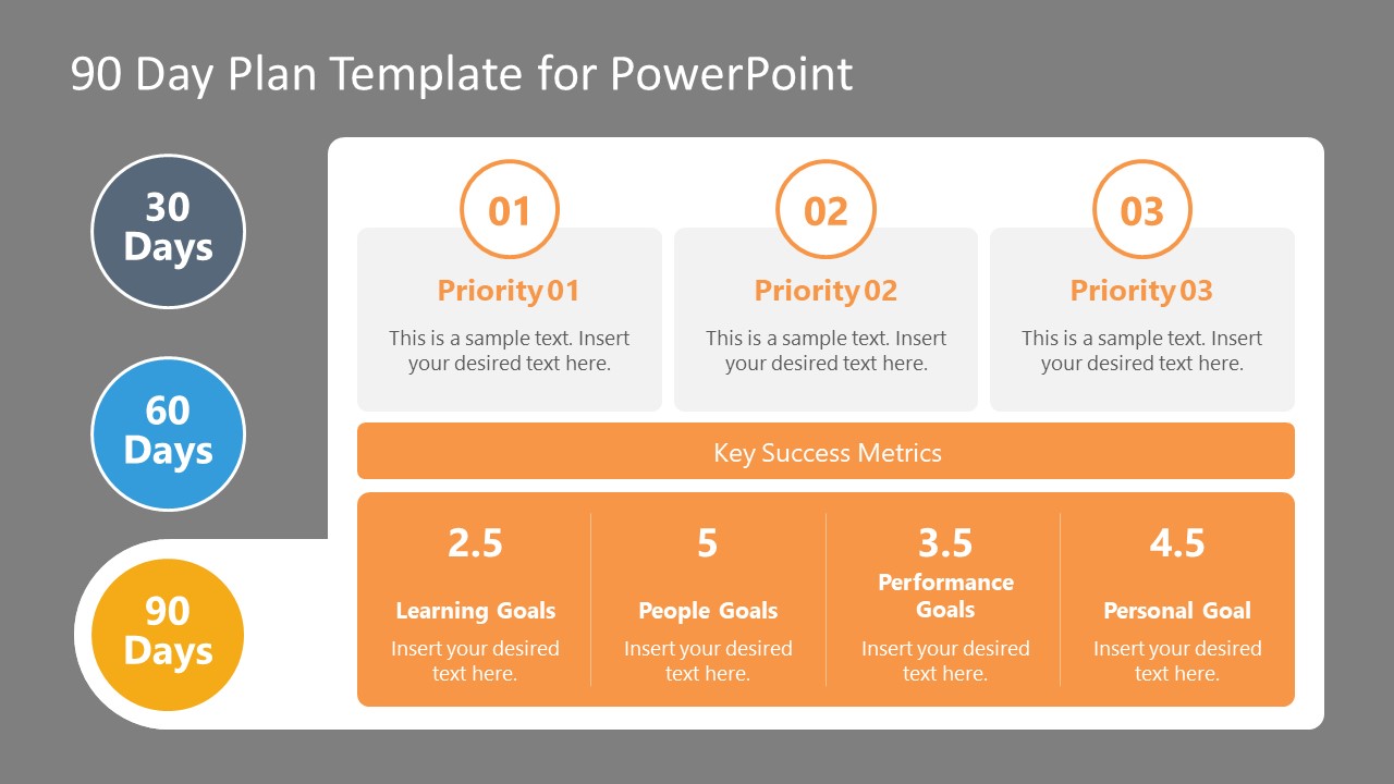 PowerPoint 90 Day Planning Template