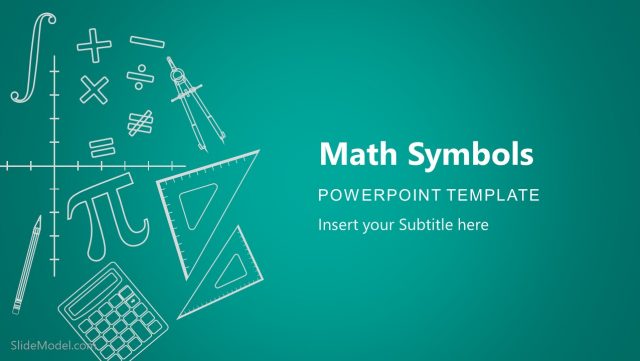 Math Symbols Cover Slide PPT - SlideModel