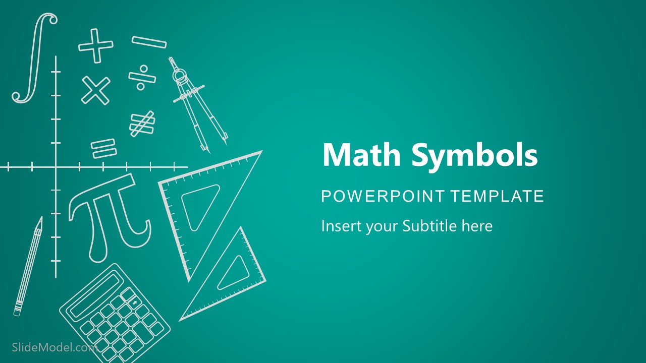 PPT Cover Page of Math Symbols 