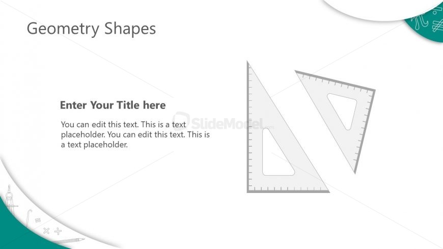 PowerPoint Shapes of Math Symbols Set Squares Clipart 