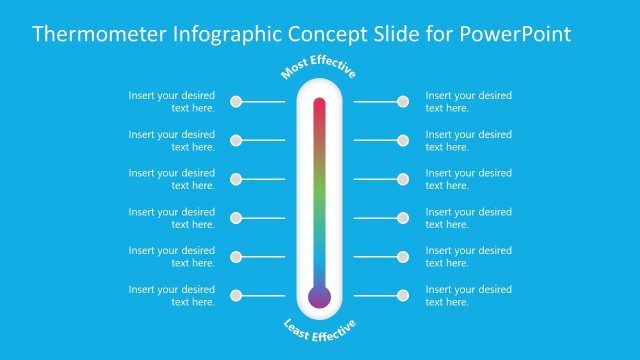 Temperature Reading PowerPoint Thermometer Infographics