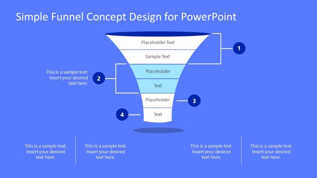 Stage 2 2-Level of Funnel PowerPoint Diagram