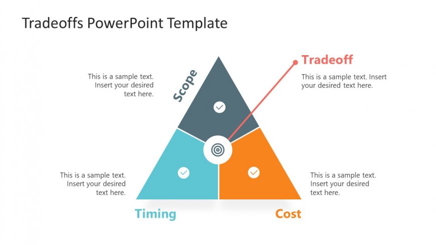 Editable PowerPoint Diagram Iron Triangle 
