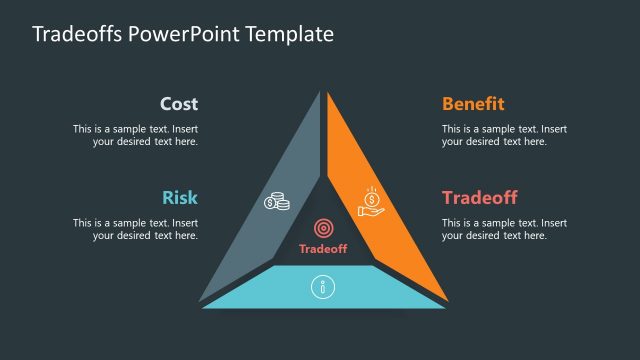 Triple Constraints 3 Steps PowerPoint Diagram