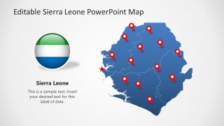 Map Template for Country of Sierra Leone 