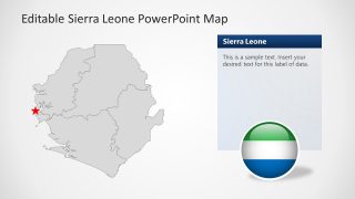 Sierra Leone PowerPoint Gray Outline Map