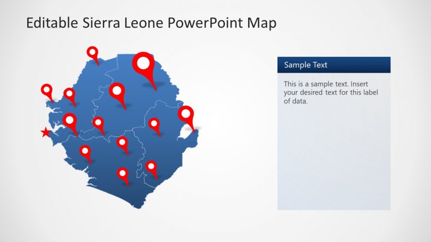 Presentation of Sierra Leone Map Location Marker