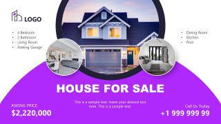 Presentation of House on Sale Flyer