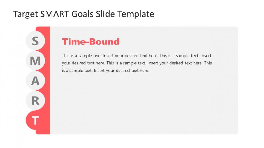 Slide of Time-Bound in SMART Goals in PowerPoint