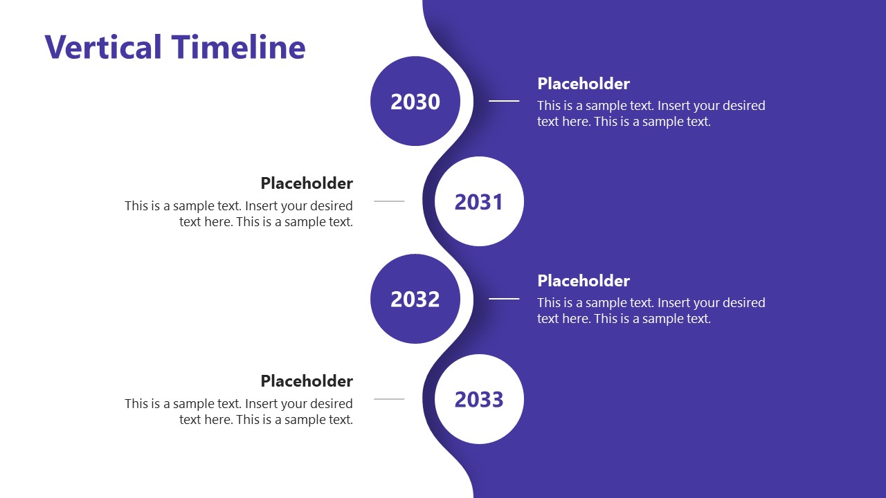 Presentation of Vertical Timeline Animated PowerPoint