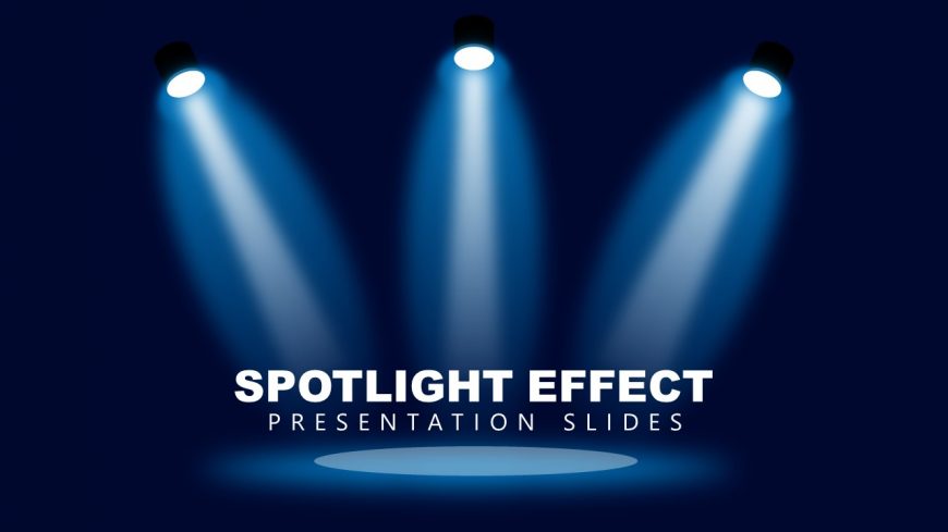 Dark Background and Spotlight Effect Presentation 
