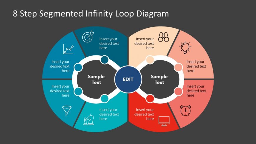 PowerPoint 8 Steps Infinity Loop Model 