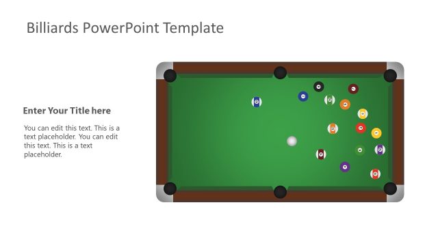Billiards Concept PowerPoint Illustration