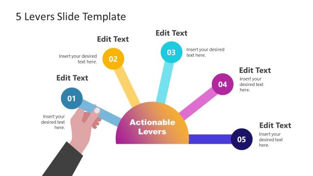 5 Levers PowerPoint Template