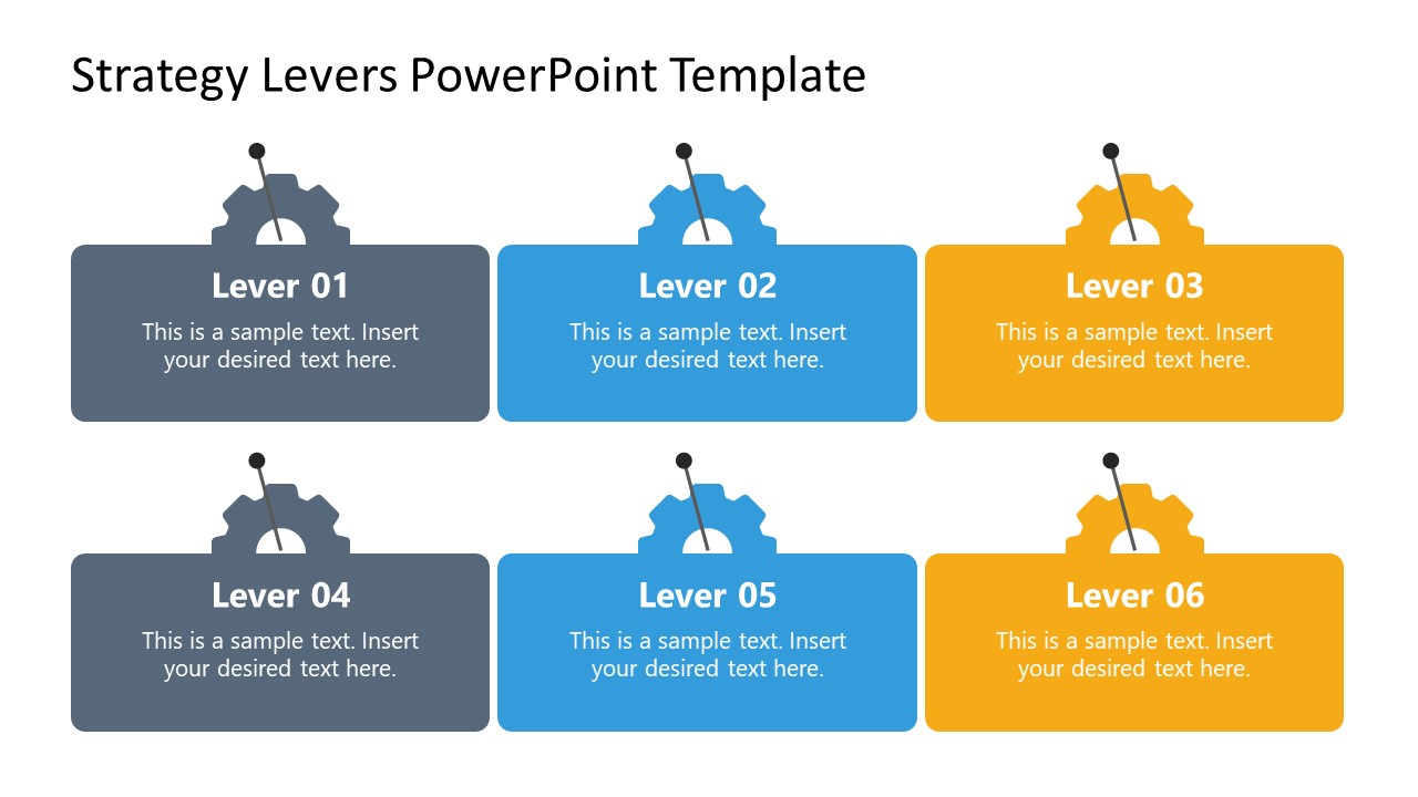 PPT Strategy Levers Template Design 