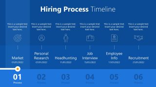 PowerPoint Hiring Process Timeline Market Stage
