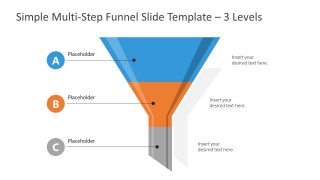Funnel Chart Template 3 Level Diagram 