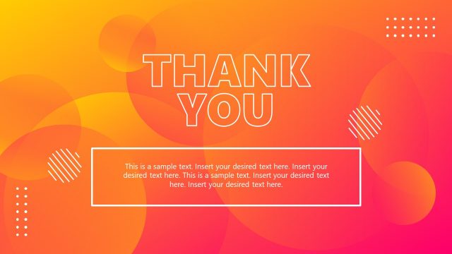 Fluid Orange PowerPoint Modern Thank You Slide