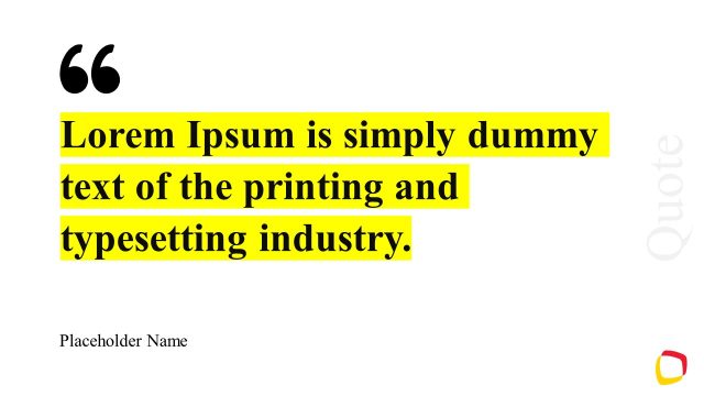 Traditional Quote Slide Template for PowerPoint