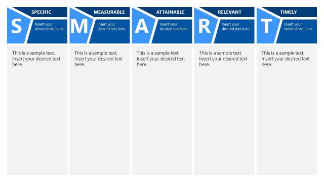 SMART Goals One Pager PowerPoint Template