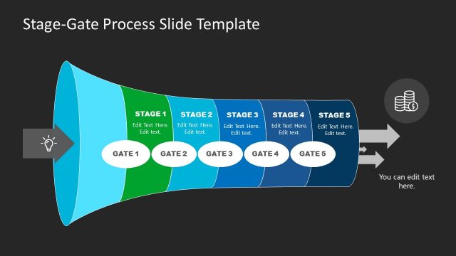 Stage Gate Process PowerPoint Diagram