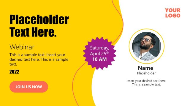 Slide of Creative Webinar Cover PPT