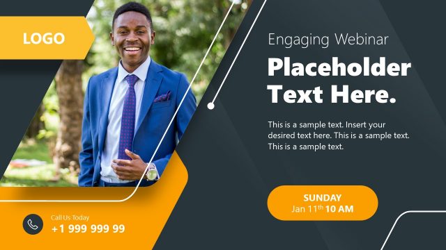 Modern Webinar Invitation PowerPoint Template