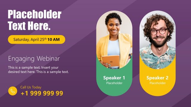 Engaging Webinar Invitation Slide for PowerPoint