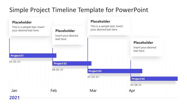 Simple Project Timeline Template for PowerPoint
