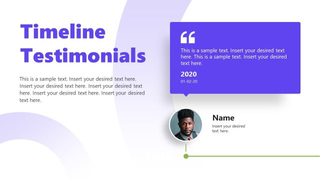 Timeline Testimonials Slide Animated Templates