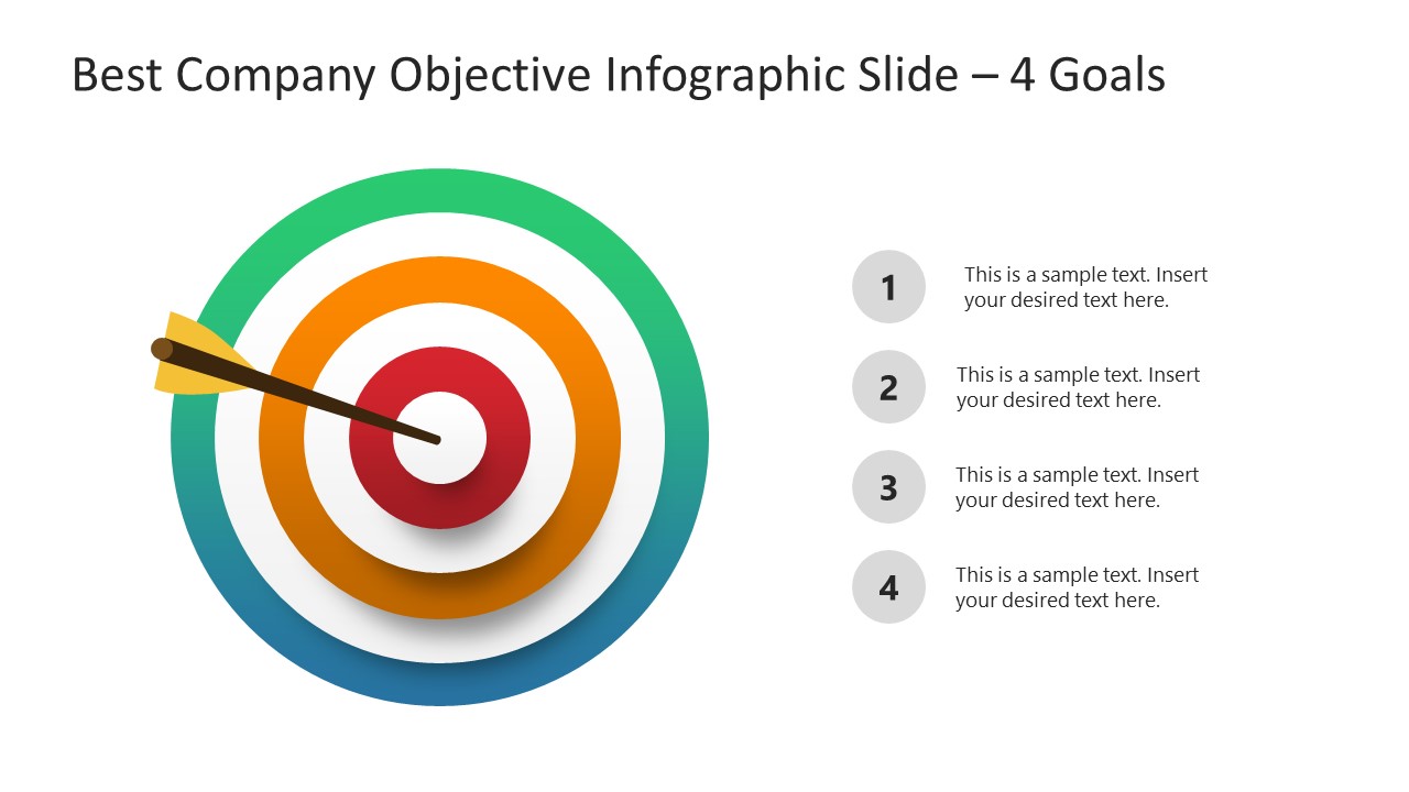Best Company Objective Infographic Template for PowerPoint SlideModel