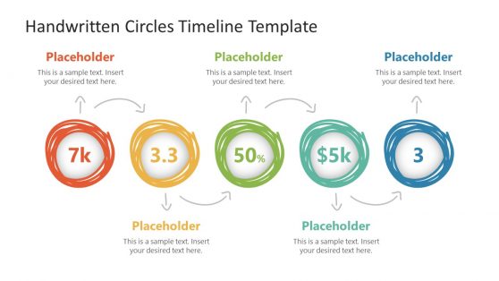 Handwritten Circles Timeline PowerPoint Template