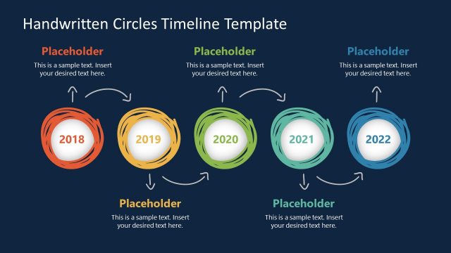 Hand Drawn PowerPoint Timeline Circles