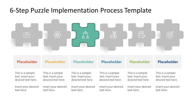 Puzzle Template – Highlight on Third Step