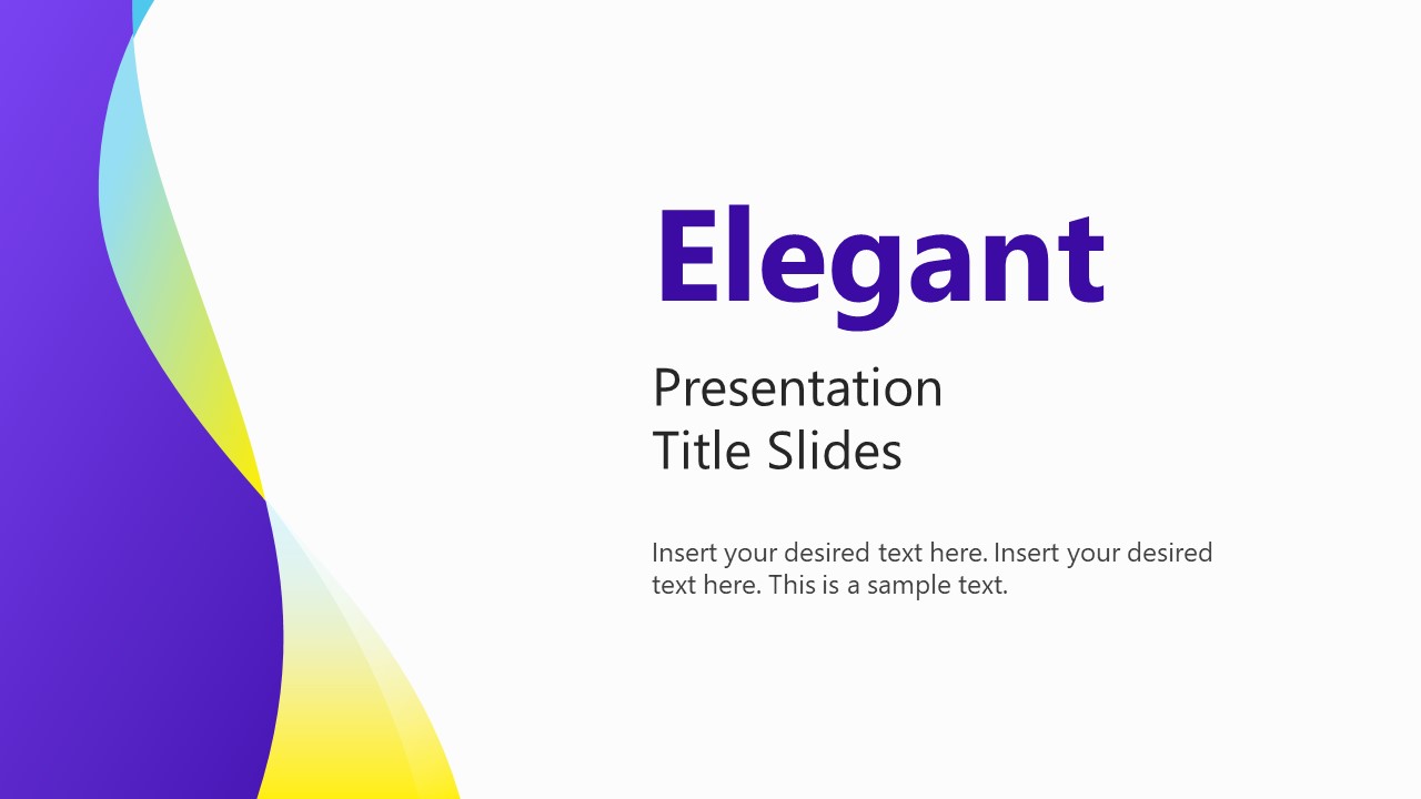 Elegant Design Shapes PowerPoint Backgrounds - SlideModel