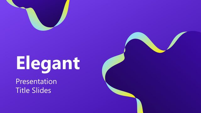 Flat Shapes Blue Background Elegant Theme