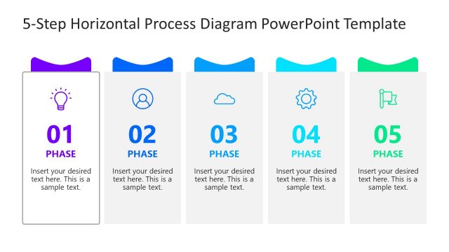 Horizontal Process Diagram Template Step 1
