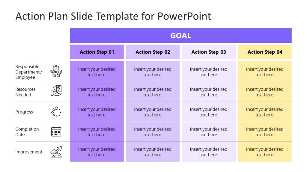 Arrow Action Plan Covering Prepare Explore Develop Goals Consolidate And  Deliver, Presentation PowerPoint Images, Example of PPT Presentation