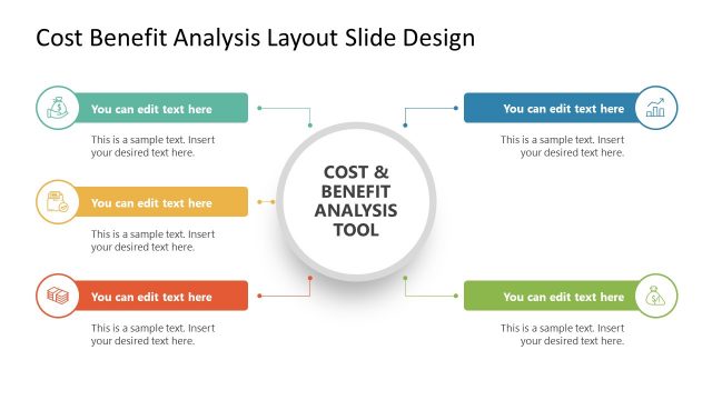 PowerPoint Diagram of Cost-Benefit Analysis