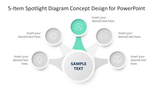 5 Step Concept Diagram PowerPoint Template