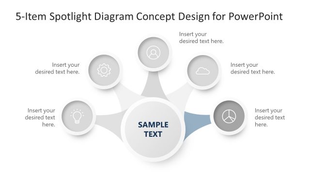 5 Step Core Diagram for Presentation Template