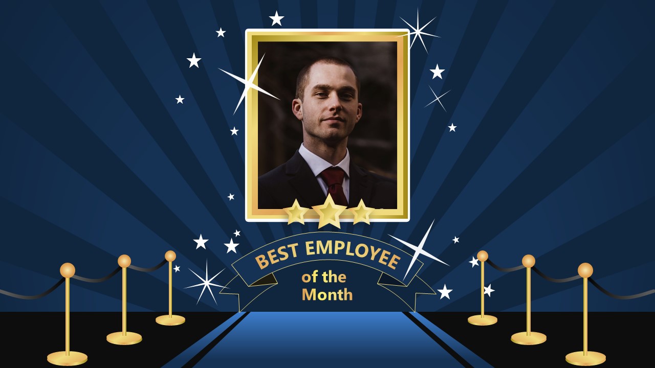 Employee Of The Month PowerPoint Template SlideModel