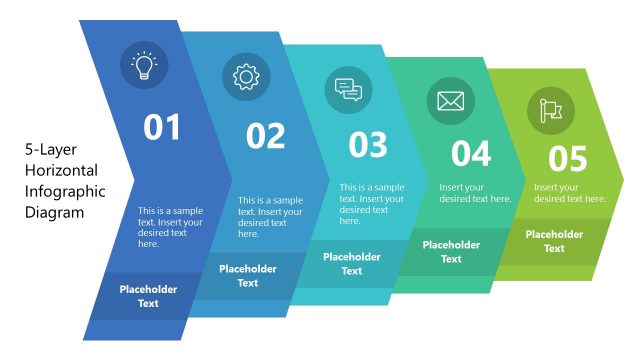 5-Layer Horizontal Infographic Diagram Template for PowerPoint