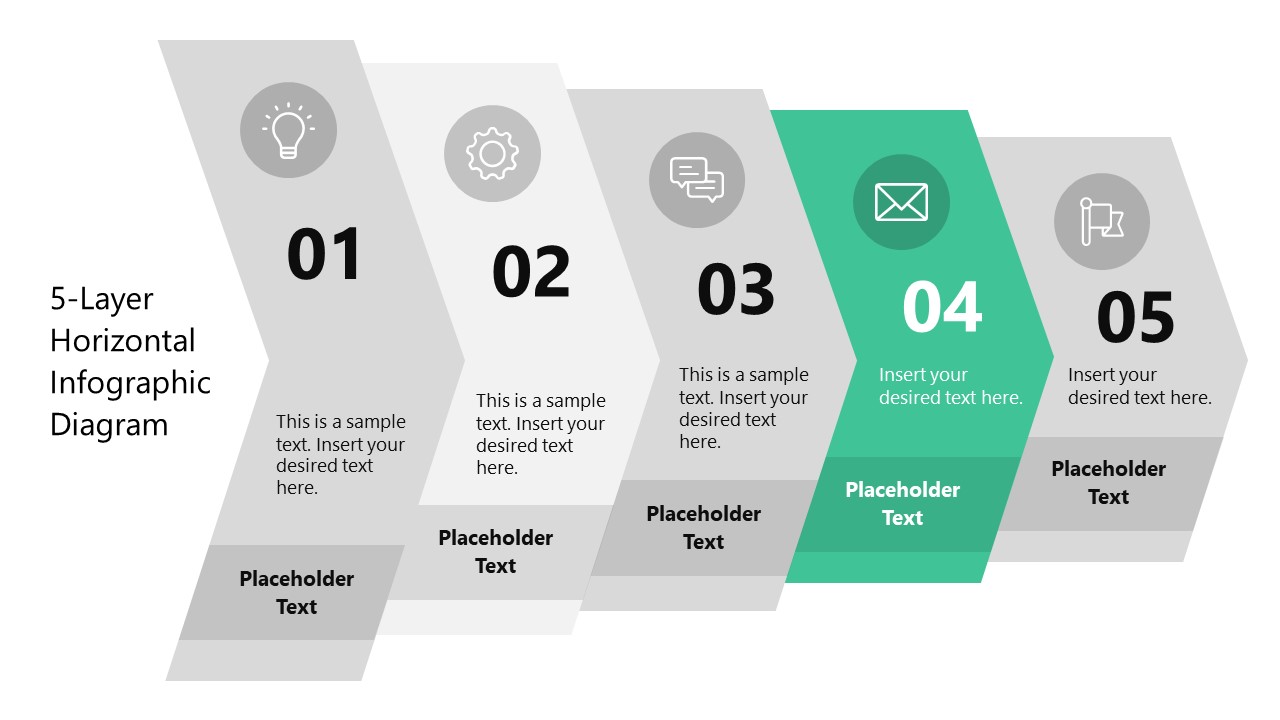 5-Layer Horizontal Infographic Diagram Template For PowerPoint - SlideModel