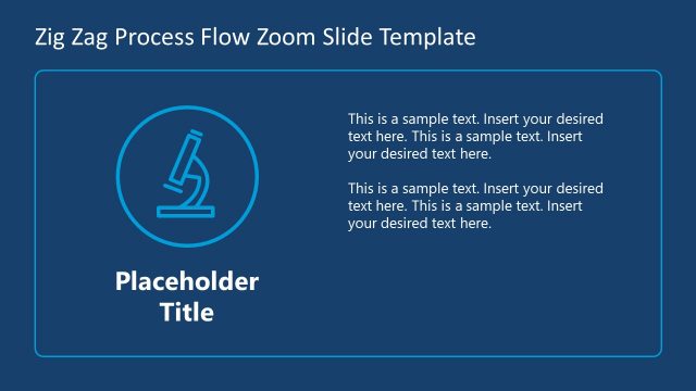 Step Three Zoom Slide – Zig Zag Process Flow Diagram