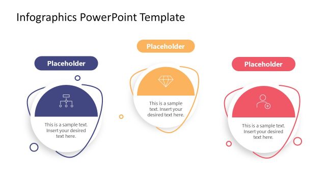 Three Items Infographic Shapes Template