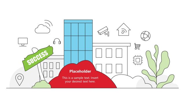 Building Infographic Slide to Represent Success Milestone