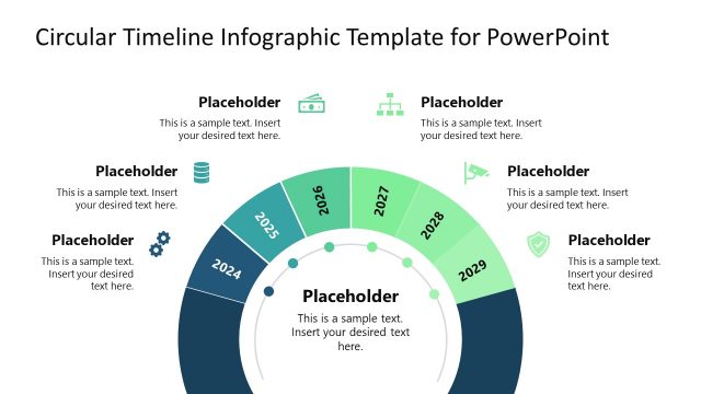 6-Year Circular Timeline Diagram