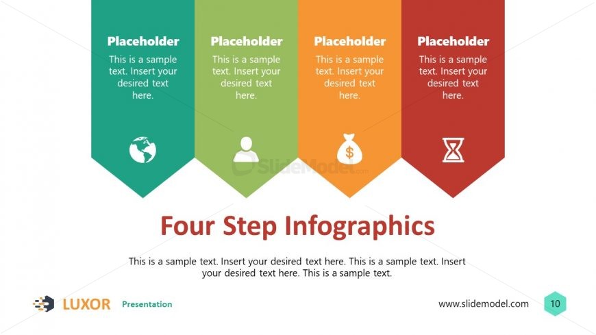 Four Step Label Diagram - Slide Inspo PPT Template