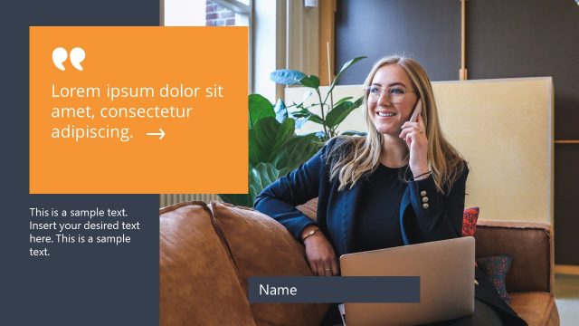 CEO Message Slide Template